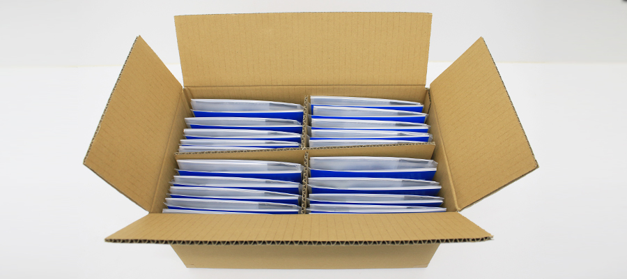 Carton box with special separations for booklets