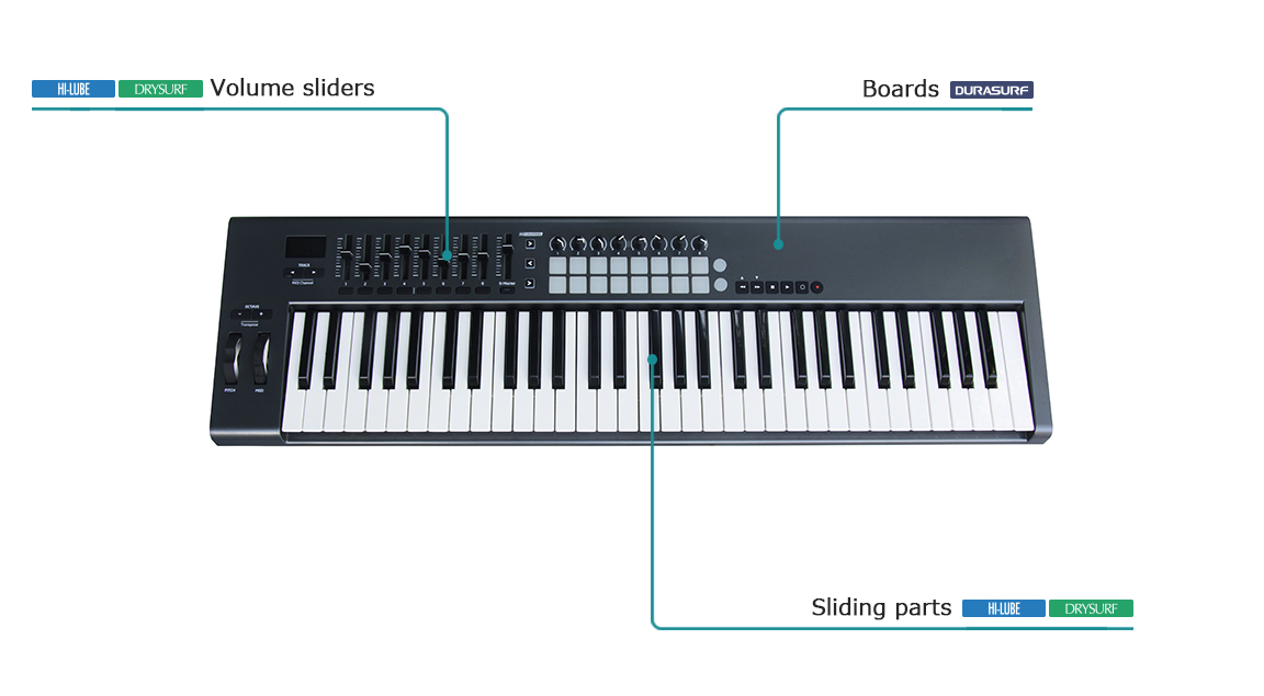 Our products are found almost everywhere in music instruments.